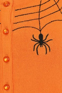 Hell Bunny Spider Cardigan In Orange -Timeless London Shop 10006347 spider cardigan orange 11 1 a585f4ab 6d8d 4a96 80b7 659fa58dbc75 560x