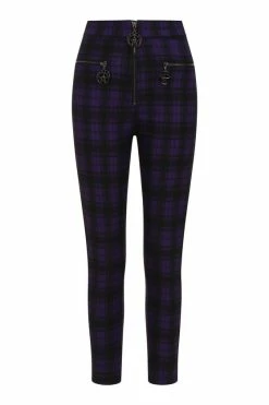 Banned Damien Stretch Skinny Trousers In Purple Tartan -Timeless London Shop 1611945102TR31999 5 c2764bf9 f276 4e97 98ae 462d2107b256 560x