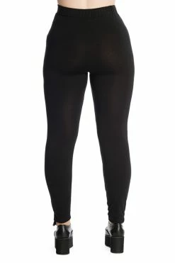 Banned Mina Leggings In Black With Cross Crucifix Cut Outs STRETCHY -Timeless London Shop 1625831436TP10384REDLG67019BLK 0167 560x
