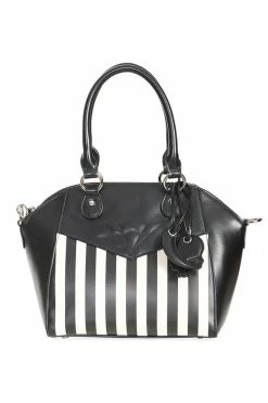 Banned Another Lost Soul Handbag Purse With Black And White Stripes 8 Banned Another Lost Soul Handbag Purse With Black And White Stripes -Timeless London Shop 1642514580BG34301BLACK1 560x