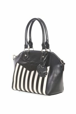 Banned Another Lost Soul Handbag Purse With Black And White Stripes 9 Banned Another Lost Soul Handbag Purse With Black And White Stripes -Timeless London Shop 1642514580BG34301BLACK2 560x