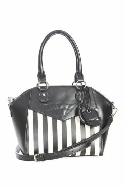 Banned Another Lost Soul Handbag Purse With Black And White Stripes 11 Banned Another Lost Soul Handbag Purse With Black And White Stripes -Timeless London Shop 1642514580BG34301BLACK4 560x