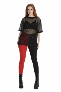 Banned Mesh Magic Long Oversized Top Goth -Timeless London Shop 1659025453TP10519BLK 2 560x