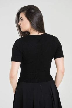 Hell Bunny Wendi Cardigan In Black -Timeless London Shop 6586 wendi cardigan blk 02 1 e19e964e cd45 4c87 94cc 3248aeee3d0e 560x