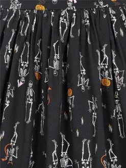 Collectif Jasmine Swing Skirt In Skeleton Boo-Gie Halloween Party Time 11 Collectif Jasmine Swing Skirt In Skeleton Boo-Gie Halloween Party Time -Timeless London Shop 7243 3 560x