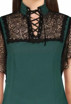 Chicstar Batty Top In Green 8 Chicstar Batty Top In Green -Timeless London Shop 83025 LargeD 560x