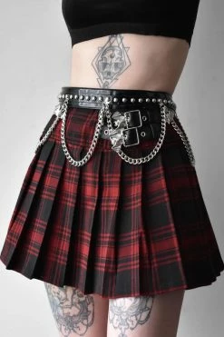 Killstar Bat Girl Skirt Red Tartan With Statement Buckles -Timeless London Shop BAT GIRL SKIRT TARTAN CC x1600 d3867d19 f834 4332 8737 7e655992d9e5 560x