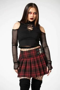 Killstar Bat Girl Skirt Red Tartan With Statement Buckles -Timeless London Shop BAT GIRL SKIRT TARTAN W B x1600 ec70f98a b151 41b6 b107 240151c87cdd 560x