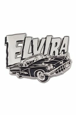 Kreepsville 666 Elvira Silver Macabre Mobile Enamel Pin