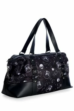 Banned Space Cat Gym/ Overnight Bag With Long Strap -Timeless London Shop BG34282BLACK2 560x