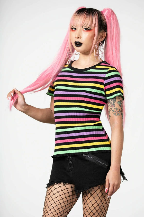 Killstar Blair Rainbow Tee 5 Killstar Blair Rainbow Tee - Image 5