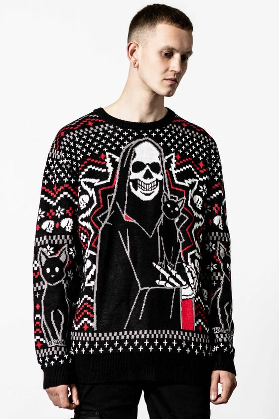 Killstar Catmas Knit Sweater 4 Killstar Catmas Knit Sweater - Image 4