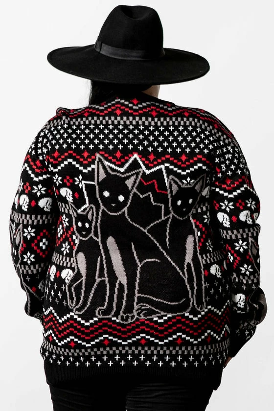 Killstar Catmas Knit Sweater 10 Killstar Catmas Knit Sweater - Image 10