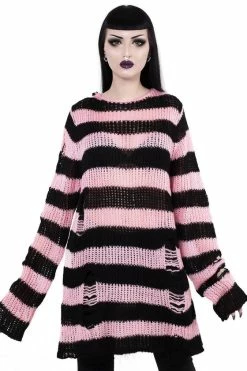 Killstar Courtney Punk Knit Sweater Black And Pink 16 Killstar Courtney Punk Knit Sweater Black And Pink -Timeless London Shop COURTNEY KNIT B x1600 3cdfddcc 7972 4e1d 88a5 efe07273383a 560x