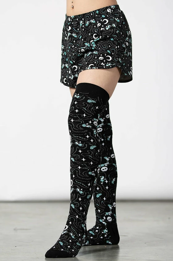 Killstar Cthulhu Knee-High Socks In Black Octopus 2 Killstar Cthulhu Knee-High Socks In Black Octopus - Image 2