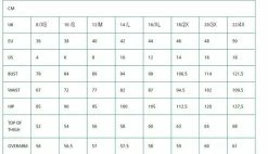 Timeless London Batwing High Waisted Midi Skirt -Timeless London Shop Chart cm 06f32367 1192 4af7 b7ea 34bfb29191fa 560x