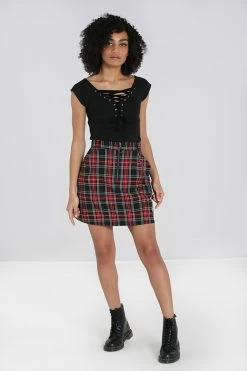 Hell Bunny Clash Mini Skirt -Timeless London Shop ClashMiniSkirt FullR 560x