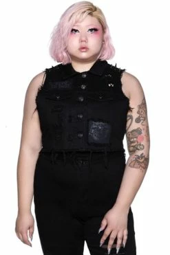 Killstar Come Undone Denim Vest