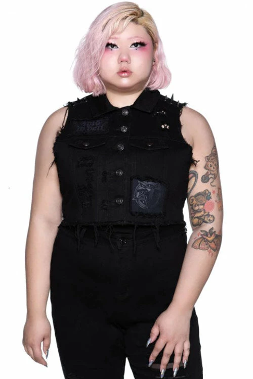 Killstar Come Undone Denim Vest 1 Killstar Come Undone Denim Vest