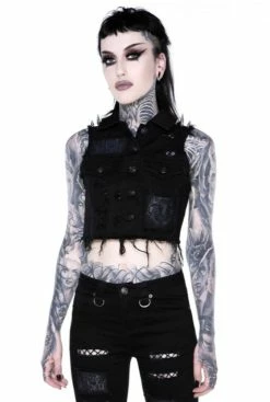 Killstar Come Undone Denim Vest 10 Killstar Come Undone Denim Vest -Timeless London Shop ComeUndoneVest 5 560x
