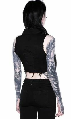 Killstar Come Undone Denim Vest 11 Killstar Come Undone Denim Vest -Timeless London Shop ComeUndoneVest 6 560x