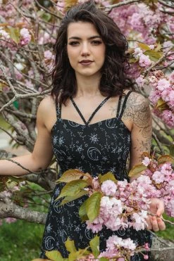 Timeless London Moon & Stars Print Crossover Neck Chiffon Dress -Timeless London Shop CrossoverDress Moon CUR2 c9f3111f 1b33 44cd 84f8 53180ede5fc5 560x