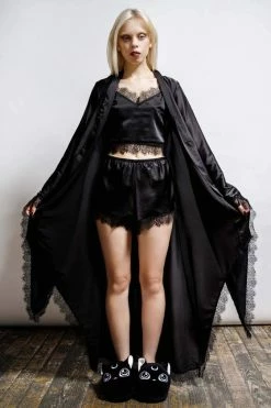 Killstar Deadly Daze Black Satin Robe With Lace Trims Sexy Femme Fatale -Timeless London Shop DEADLY DAZE SATIN ROBE D x1600 f0a73c15 179e 4690 b529 3d8a0c06c215 560x