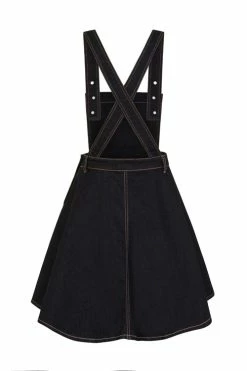 Hell Bunny Dakota Pinafore Dress In Navy Denim 10 Hell Bunny Dakota Pinafore Dress In Navy Denim -Timeless London Shop Dakota NVY BG 58cfba5d a7c1 4613 972a 0050a6184b03 560x