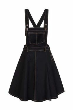 Hell Bunny Dakota Pinafore Dress In Navy Denim 9 Hell Bunny Dakota Pinafore Dress In Navy Denim -Timeless London Shop Dakota NVY FG a36365d2 aba0 4f9d 9a04 9f1296ad0ec0 560x