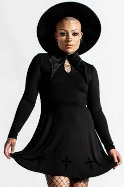 Killstar Elissabat Collared Dress -Timeless London Shop ELISSABAT COLLAR DRESS B x1600 5b3889df a020 4475 b154 b8b3fb91a6ac 560x