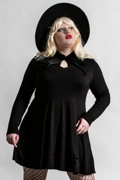 Killstar Elissabat Collared Dress -Timeless London Shop ELISSABAT COLLAR DRESS PLUS B x1600 f0eee9b9 37fb 4b22 b735 7a9da5eb5546 560x