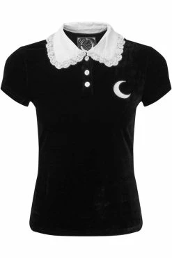 Killstar Esmeralda Stretch Velvet Top -Timeless London Shop EsmeraldaTop GR 560x