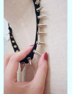 Kitty Deluxe Soft Headband/ Necklace/ Cuff With Long Silver Toned Spikes -Timeless London Shop H41187d63915f43319605139c82338d4aZ 560x