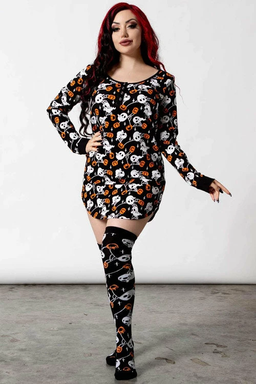 Killstar Haunted Pumpkin Sleep Dress Nightie Ghosts 1 Killstar Haunted Pumpkin Sleep Dress Nightie Ghosts