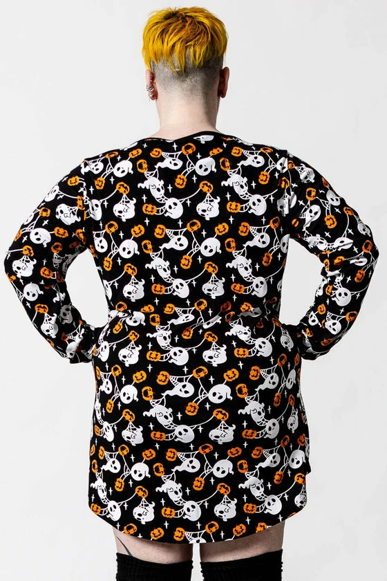Killstar Haunted Pumpkin Sleep Dress Nightie Ghosts 6 Killstar Haunted Pumpkin Sleep Dress Nightie Ghosts - Image 6