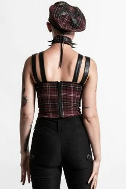 Killstar Jaded Strap Top In Blood Tartan 10 Killstar Jaded Strap Top In Blood Tartan -Timeless London Shop JADED STRAP TOP BLOOD TARTAN F x1600 fd0d4426 0670 4c51 a2fa 09eb6bb42c58 560x