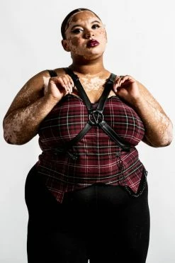 Killstar Jaded Strap Top In Blood Tartan 11 Killstar Jaded Strap Top In Blood Tartan -Timeless London Shop JADED STRAP TOP BLOOD TARTAN PLUS B x1600 f8d86917 22a3 4107 b983 badcc86f4352 560x