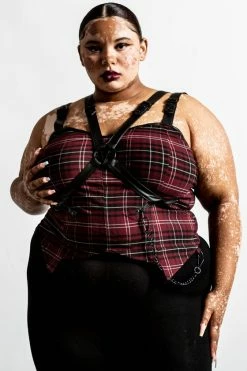 Killstar Jaded Strap Top In Blood Tartan 12 Killstar Jaded Strap Top In Blood Tartan -Timeless London Shop JADED STRAP TOP BLOOD TARTAN PLUS C x1600 ada876bd 39d8 4de7 a2fd 304909332941 560x