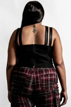 Killstar Jaded Strap Top In Black 13 Killstar Jaded Strap Top In Black -Timeless London Shop JADED STRAP TOP PLUS D x1600 1779cda3 837c 466d bd6c 428a57da951f 560x