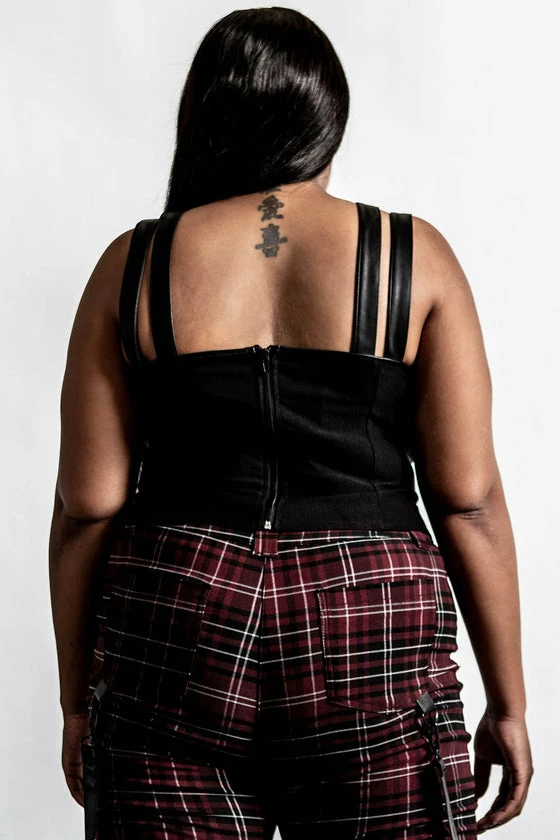 Killstar Jaded Strap Top In Black 6 Killstar Jaded Strap Top In Black - Image 6