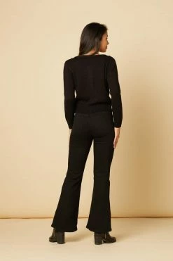 Timeless London Lily Chunky Cardigan In Black -Timeless London Shop LilyCardi Blk BR 560x