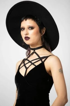 Killstar Magica Dress In Black Velvet With Harness Detailing 17 Killstar Magica Dress In Black Velvet With Harness Detailing -Timeless London Shop MAGICA SKATER DRESS W 4 x1600 7864d421 c834 4792 b771 4834a66e3d05 560x