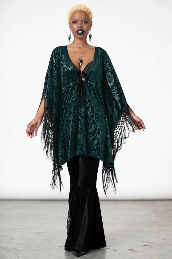 Killstar Mythic Mind Velvet Kimono In Emerald Green Festival Ready Unicorns 10 Killstar Mythic Mind Velvet Kimono In Emerald Green Festival Ready Unicorns - Image 10