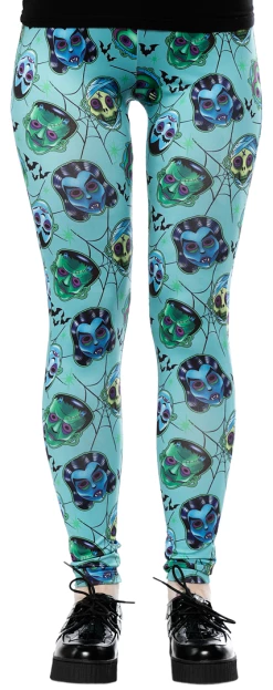 Sourpuss Monster Masks Leggings -Timeless London Shop MonsterMaskLeggings FR 560x