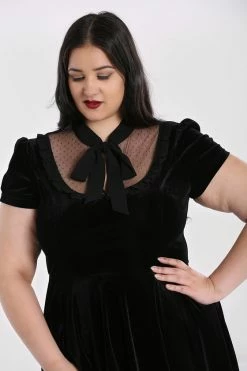 Hell Bunny Nova Velvet Dress -Timeless London Shop NovaDress CUP 560x