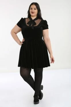 Hell Bunny Nova Velvet Dress -Timeless London Shop NovaDress FP 560x
