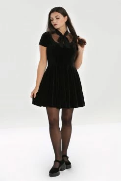 Hell Bunny Nova Velvet Dress -Timeless London Shop NovaDress FR 560x