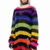 Killstar Over The Rainbow Punk Knit Sweater