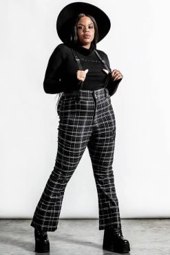 Killstar Prophet Of Doom Flared Suspender Trousers In Ash Tartan -Timeless London Shop PROPHET OF DOOM SUSPENDER TROUSERS ASH TARTAN PLUS B x1600 46268bcc fe22 4662 a33a a5b724e4269c 560x