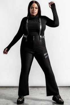 Killstar Prophet Of Doom Flared Suspender Trousers In Black -Timeless London Shop PROPHET OF DOOM SUSPENDER TROUSERS PLUS C x1600 c3ece1fe 97c1 4d1f 8994 873dc71b7166 560x